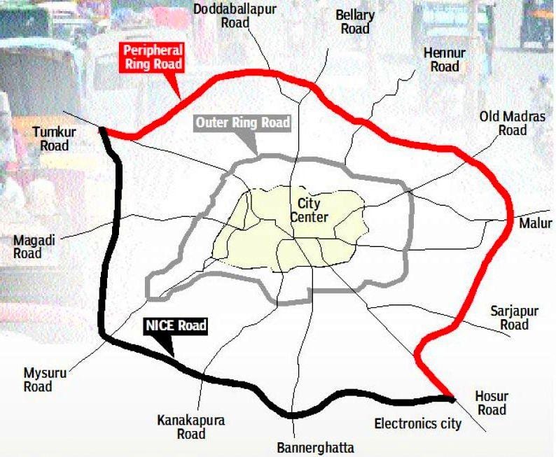 perifera ring road Bangalore karta