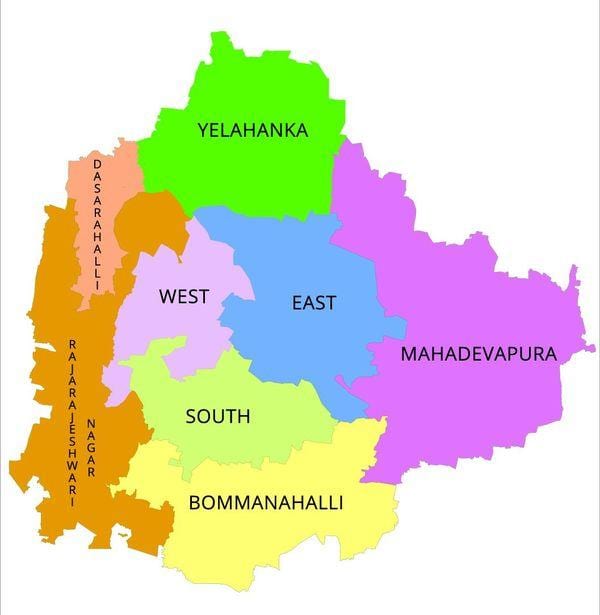 Bangalore BBMP församling karta