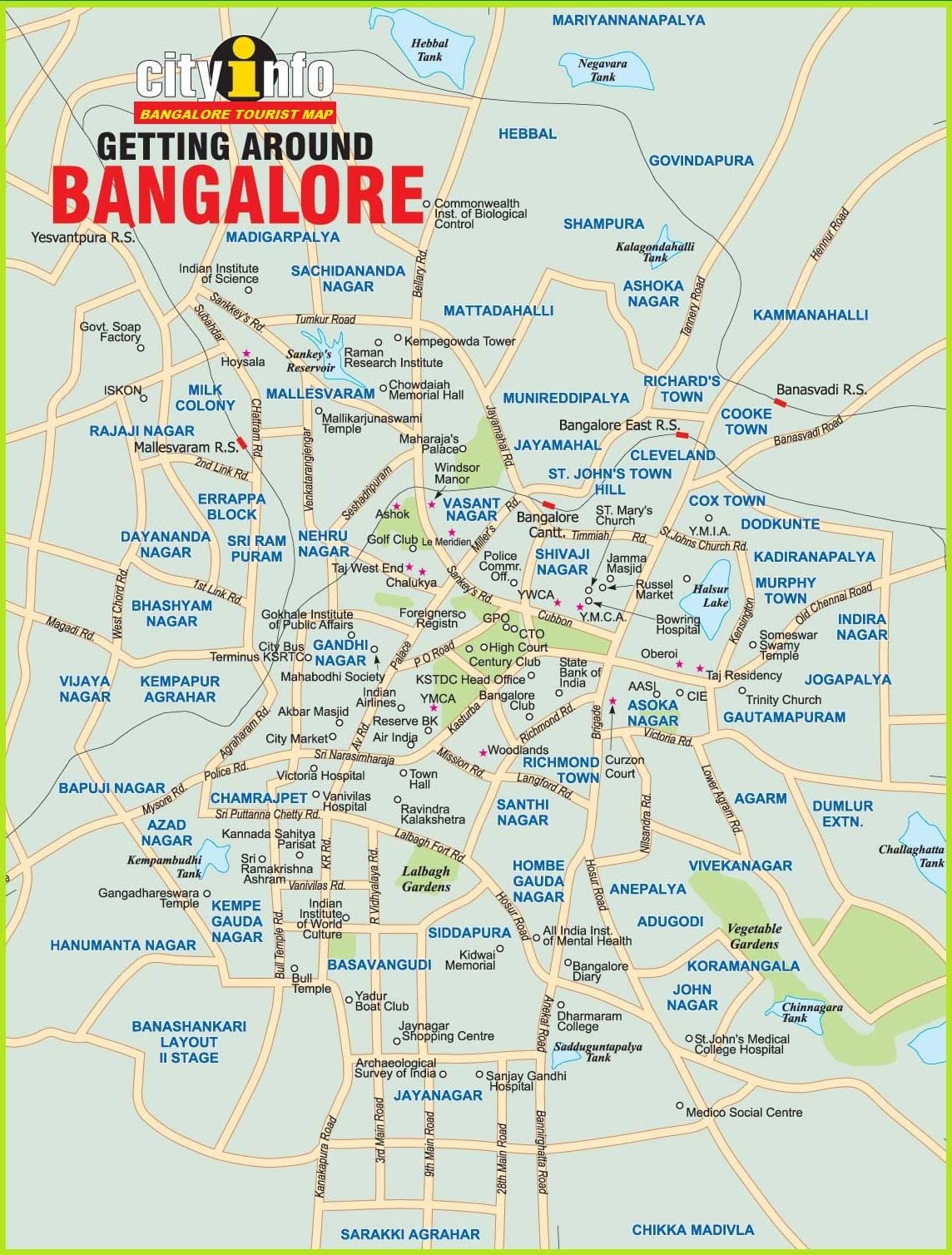 Bangalore i karta