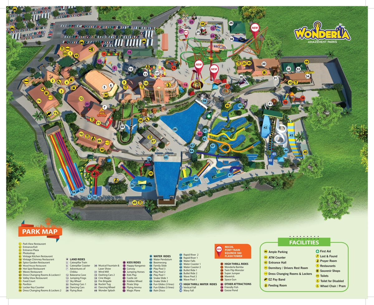Bangalore Wonderla karta
