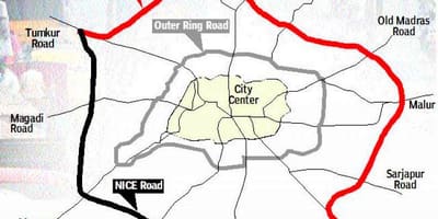 Perifera ring road Bangalore karta