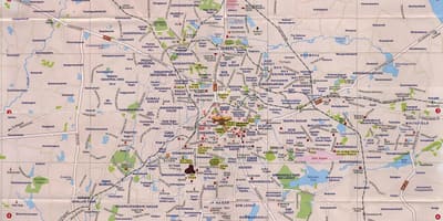 Bangalore turistattraktioner karta