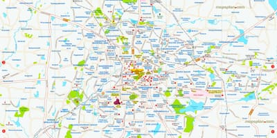Sjöar i Bangalore karta