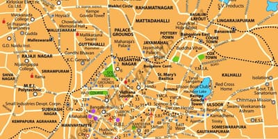 Bangalore på karta